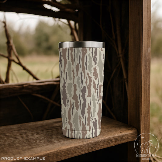 Bark Camo Seamless Pattern Mahogany Brown