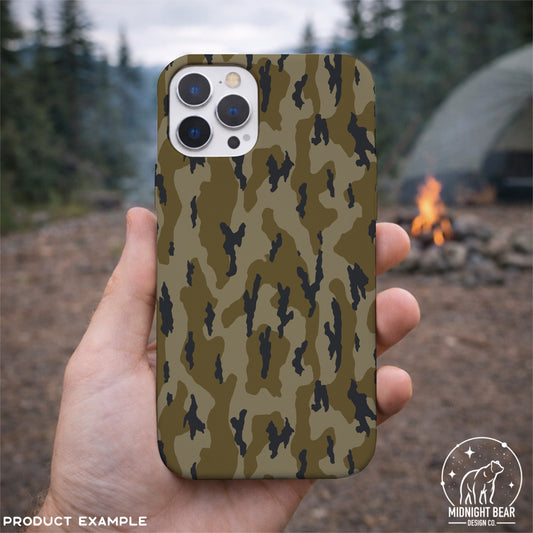 Bottomland Marsh Green Camo Seamless Pattern