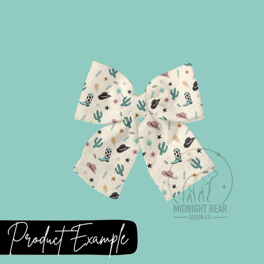 Boots and Cactus Seamless Pattern Instant Digital Download