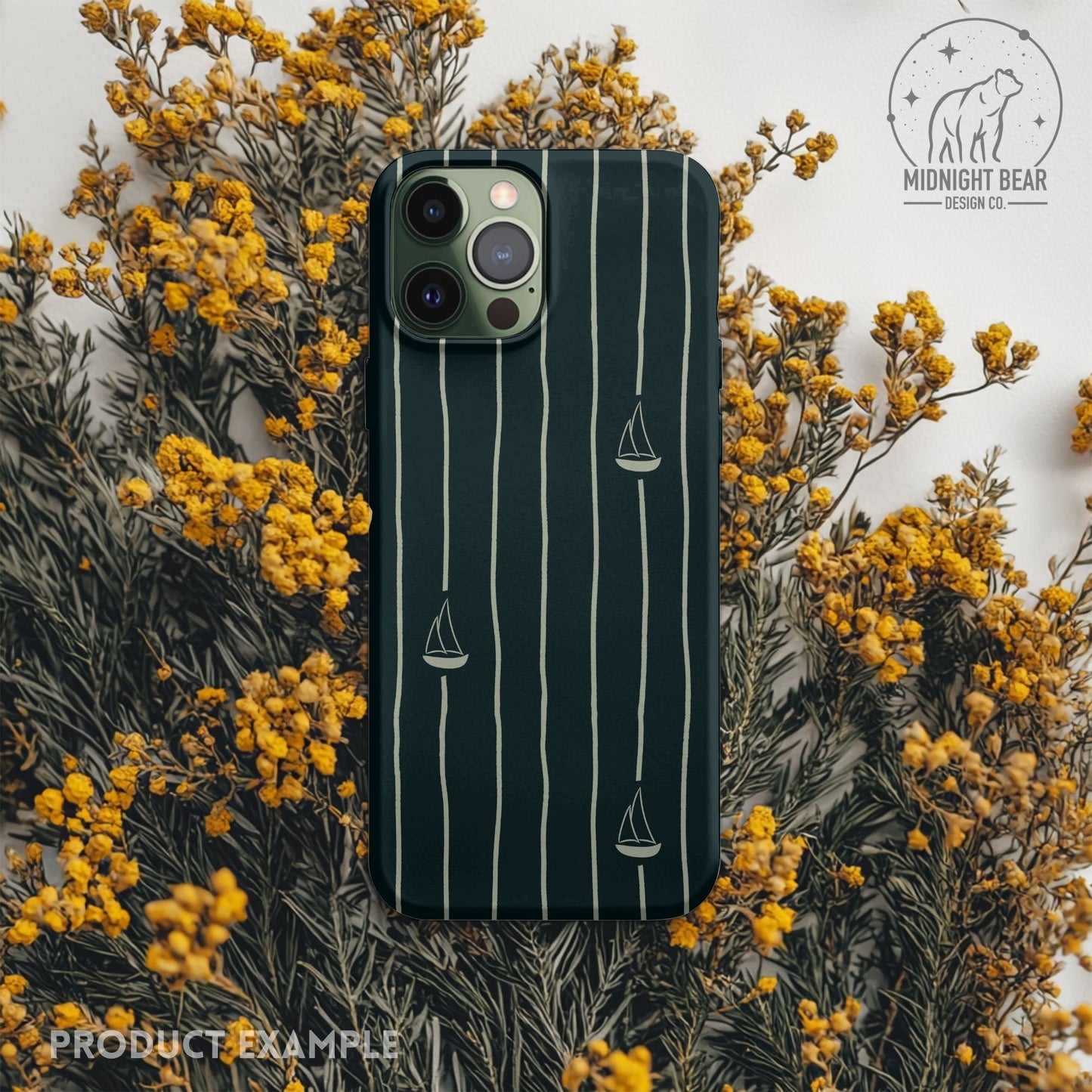 Hand drawn Sailboat Seamless Pattern, Nautical Adventure Line Art Design, Coastal Fabric, Wallpaper, Digital Paper, wavy stripe pattern