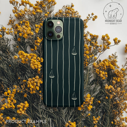 Hand drawn Sailboat Seamless Pattern, Nautical Adventure Line Art Design, Coastal Fabric, Wallpaper, Digital Paper, wavy stripe pattern