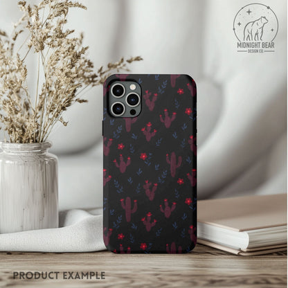 Hand Drawn Desert Sky Cactus Seamless Pattern – Boho Desert Floral PNG for Fabric, Scrapbooking, Sublimation, Instant Download Digital Paper