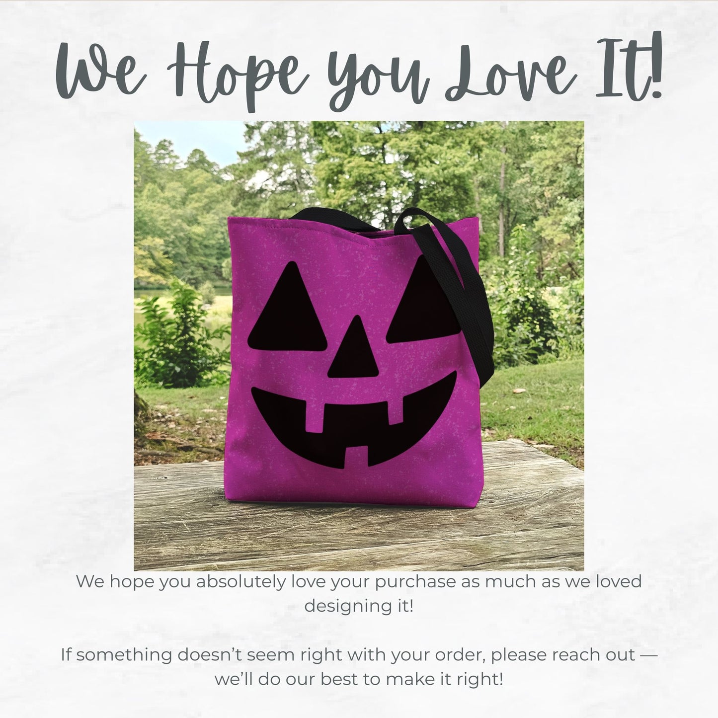 Pink Jack-O’-Lantern Trick or Treat Bag – 13" Halloween Tote