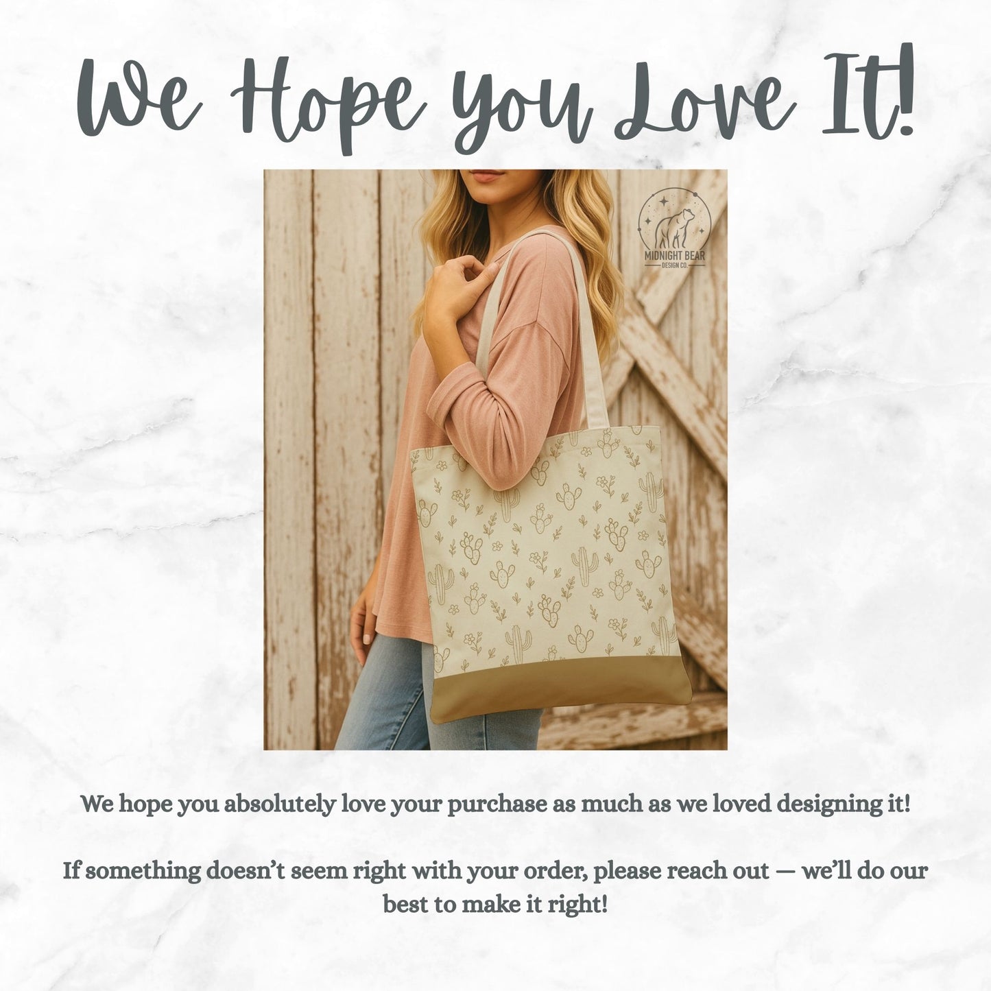 Taupe/ Tan Cactus Tote Bag, Desert Flower Handbag, Western Style Shoulder Purse