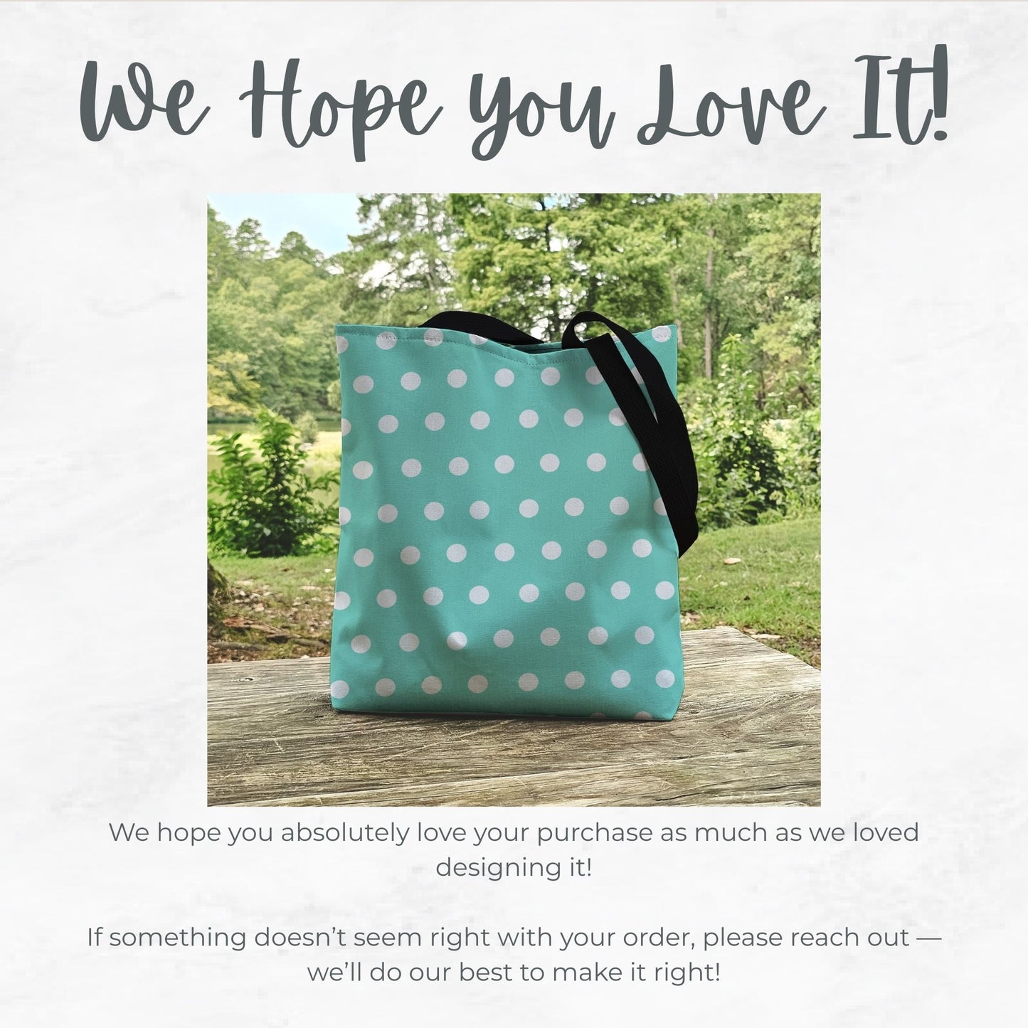 Seafoam Polka-dotted Trick or Treat tote bag – 13” Tote for Kids or Halloween Lovers
