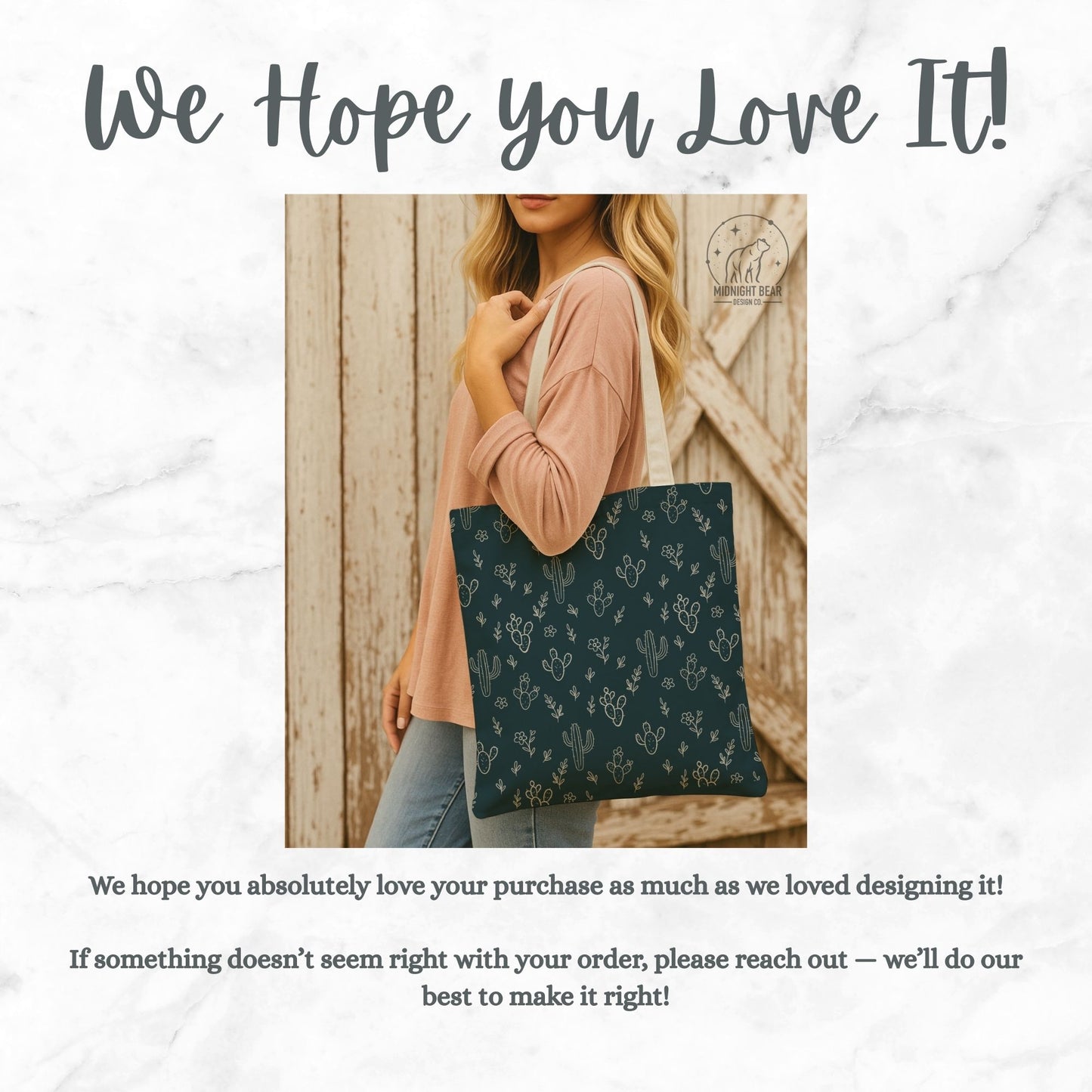 Cactus Tote Bag, Desert Flower Handbag, Western Style Shoulder Purse