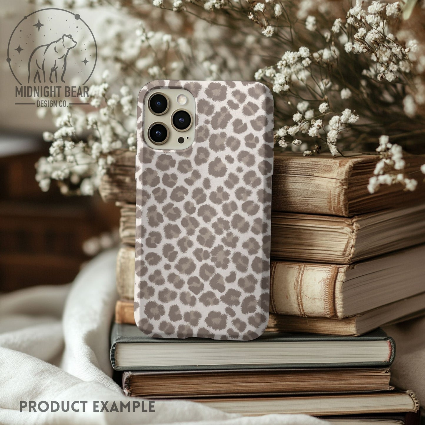 Beige Micro Leopard Print Seamless Pattern | Soft beige Neutral Animal Print Design | Minimal Safari Fabric, Wallpaper, Digital Paper