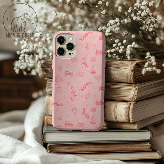 Adventure Doodle Seamless Pattern | Travel Digital Paper, Wanderlust Fabric Design, Explore & Voyage Scrapbook Background, Hand drawn