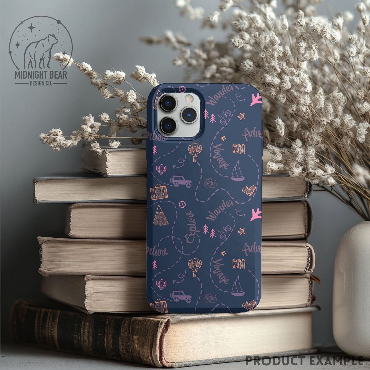 Adventure Doodle Seamless Pattern | Travel Digital Paper, Wanderlust Fabric Design, Explore & Voyage Scrapbook Background, Hand drawn