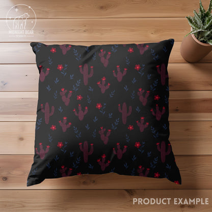 Hand Drawn Desert Sky Cactus Seamless Pattern – Boho Desert Floral PNG for Fabric, Scrapbooking, Sublimation, Instant Download Digital Paper