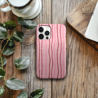 Light Pink Blotted Stripe Seamless Pattern, Hand Drawn Wavy Line Design, Coquette Fabric, Wallpaper, Digital Paper, Scrapbook, boho abstract