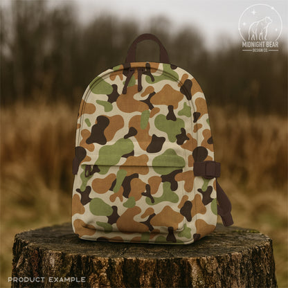 Duck Camo Seamless Pattern, Retro Hunting Camouflage Design, Outdoor Fabric, Wallpaper, Digital Paper, Sublimation, Old School Camo