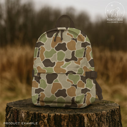 Woodland Duck Camo Seamless Pattern, Vintage Hunting Camouflage Design, Fabric, Wallpaper, Digital Paper, Sublimation, Old School Camo