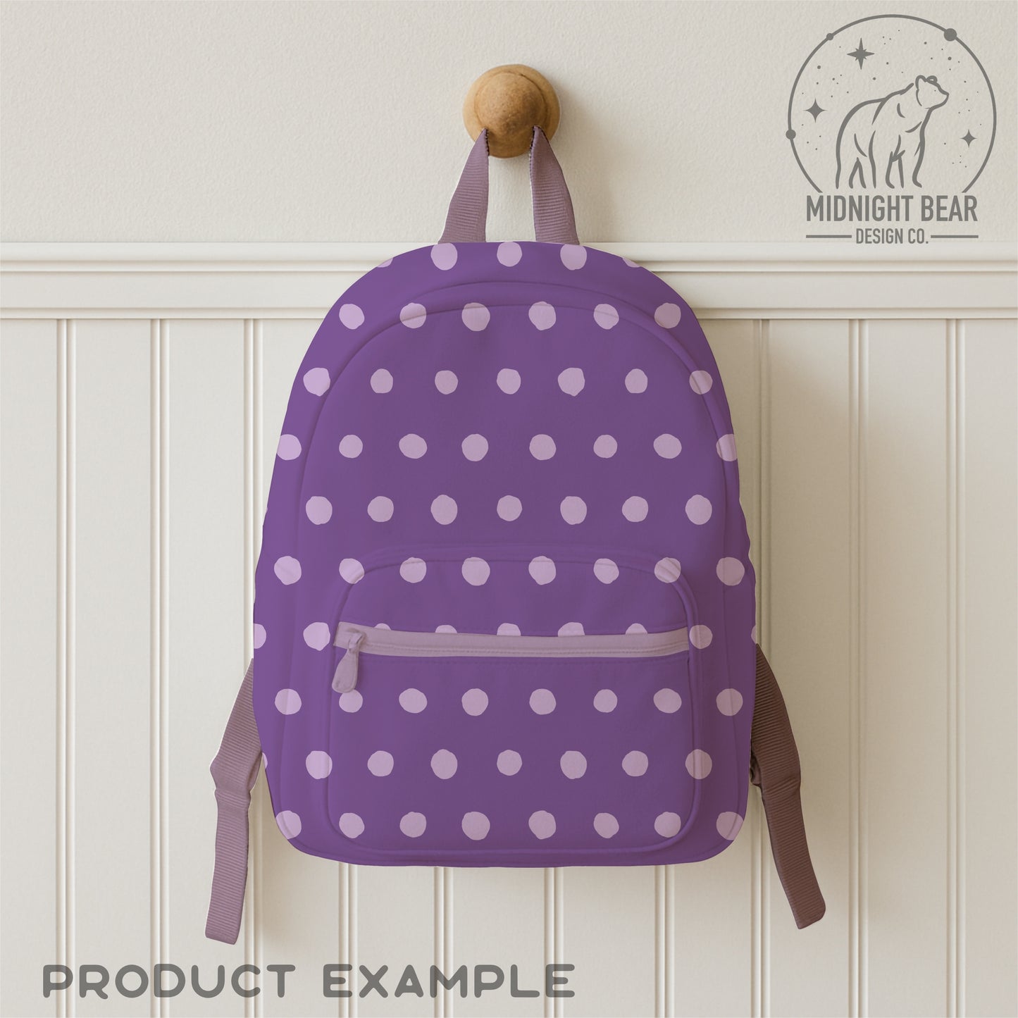 Inky Polka Dot Seamless Pattern, Hand Drawn Lilac Digital Paper, Modern Polka Dot Fabric, Imperfect Dot Scrapbook Background, PNG Download