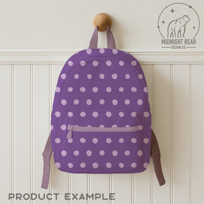 Inky Polka Dot Seamless Pattern, Hand Drawn Lilac Digital Paper, Modern Polka Dot Fabric, Imperfect Dot Scrapbook Background, PNG Download