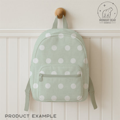 Classic Retro Sage Green Polka Dot Seamless Pattern Subtle Texture, Hand Drawn Digital Paper, Modern Polka Dot Fabric, Scrapbook, PNG