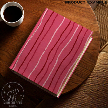 Dark Pink Blotted Stripe Seamless Pattern, Hand Drawn Wavy Line Design, Coquette Fabric, Wallpaper, Digital Paper, Scrapbook, boho abstract