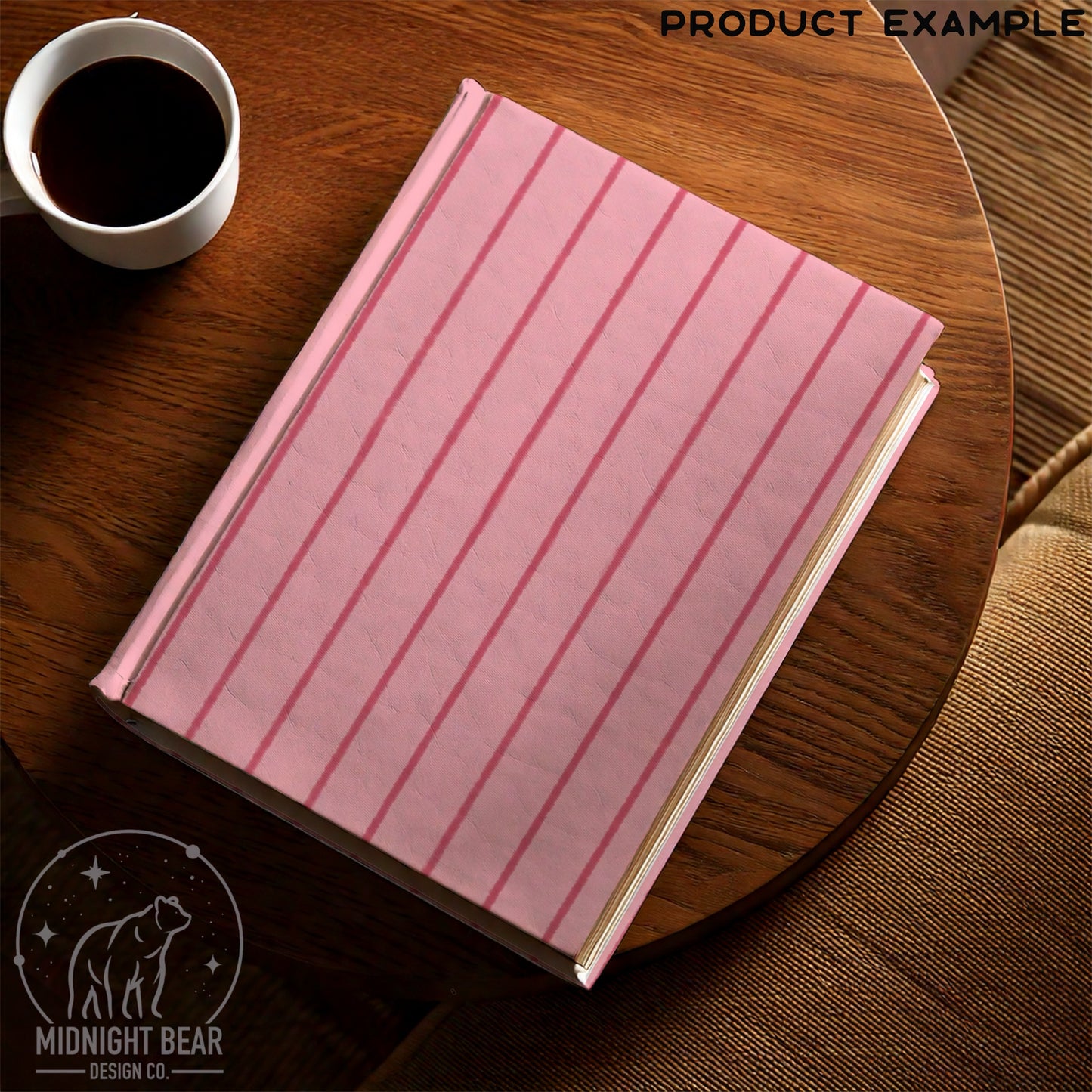 Pink Watercolor Stripe Seamless Pattern, Soft Hand Drawn Line Art Design, Coquette Fabric, Wallpaper, Digital Paper, Scrapbook