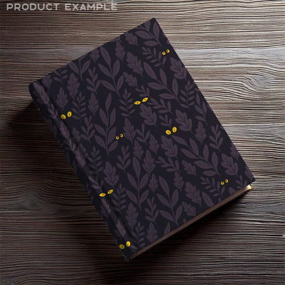 Purple Halloween Eyes in the Jungle Seamless Pattern