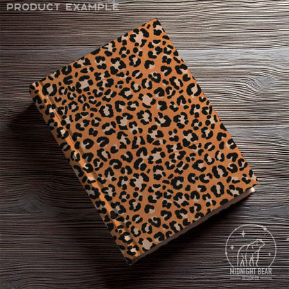Orange Leopard Print Seamless Pattern | Bold Leopard Fabric Animal Print Design | Minimal Safari Fabric, Wallpaper, Digital Paper