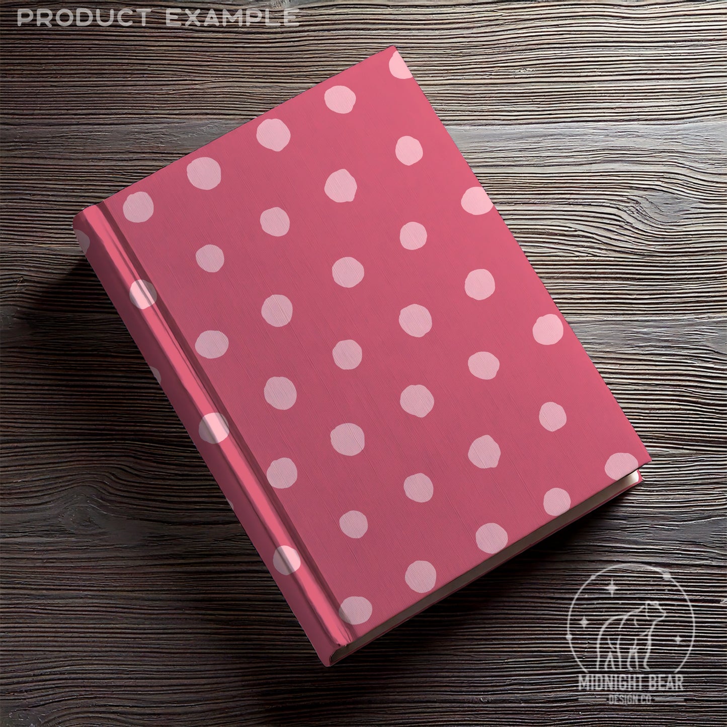 Pink Inky Polka Dot Seamless Pattern