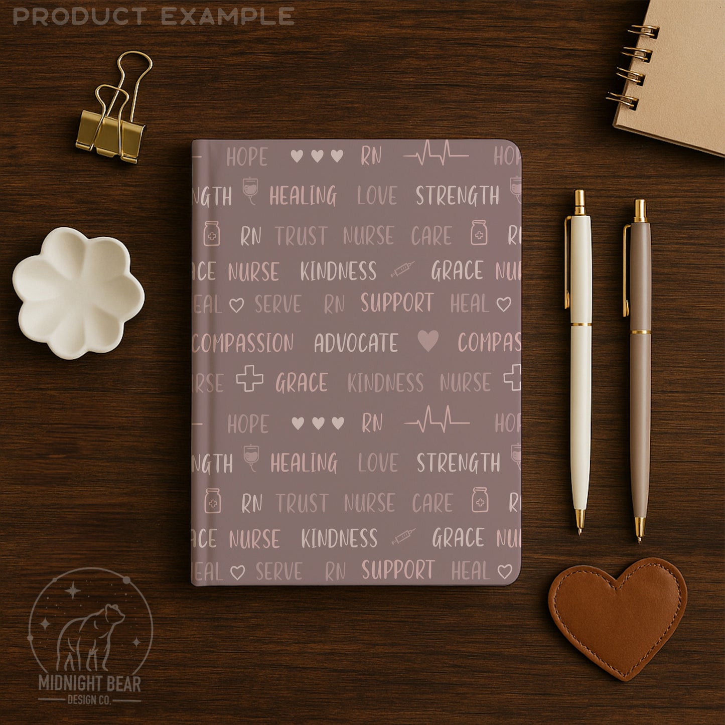 Nurse Word Seamless Pattern | Typography Design | Mauve Pink Healthcare Appreciation Pattern, Nurse gift fabric, professional nursing repeat