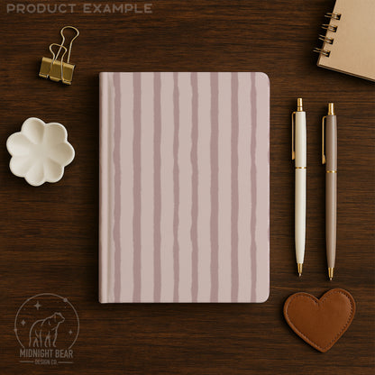 Soft Watercolor Stripe Seamless Pattern | Mauve Vertical Stripe | Minimal Hand-Painted Background, Blush Pink Background, Fabric, Scrapbook