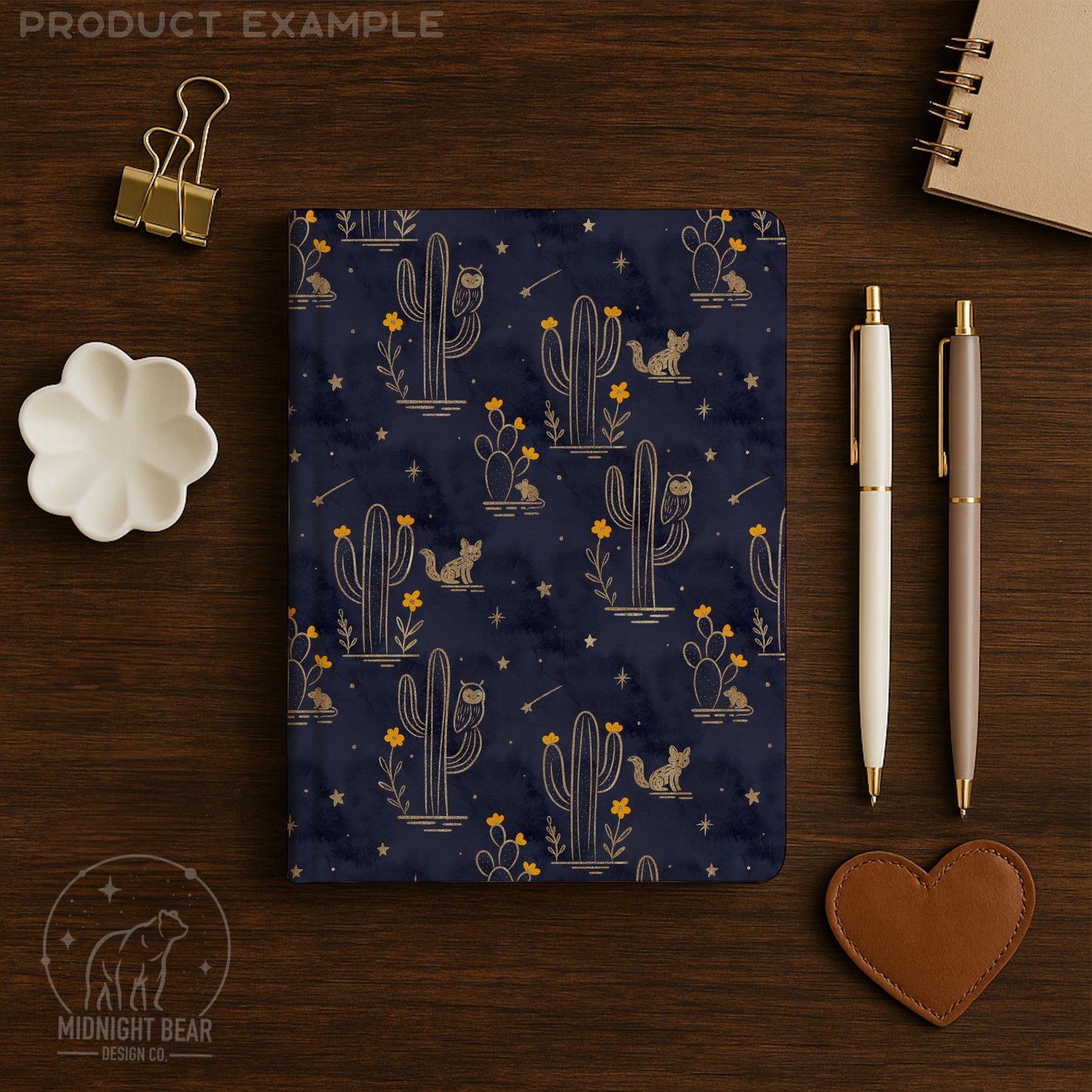 Hand Drawn Desert Sky Cactus Seamless Pattern – Boho Desert Floral PNG for Fabric, Scrapbooking, Sublimation, Instant Download Digital Paper