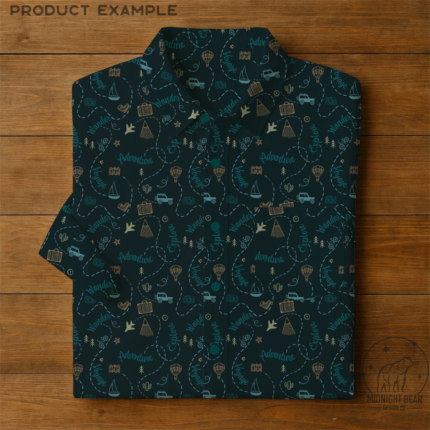 Adventure Doodle Seamless Pattern | Travel Digital Paper, Wanderlust Fabric Design, Explore & Voyage Scrapbook Background, Hand drawn