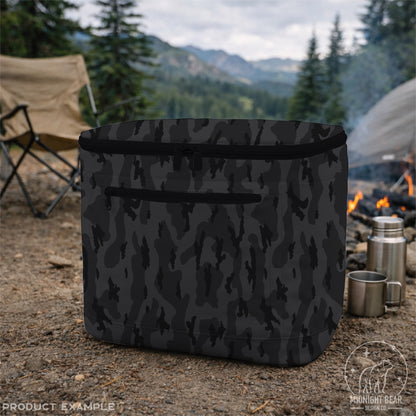 Bottomland Camo Seamless Pattern Midnight Black and Charcoal