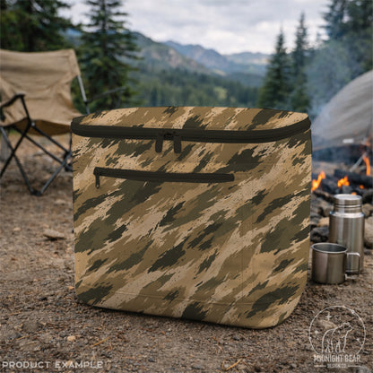 Wind Blown Desert Camo Seamless Pattern Olive Camo