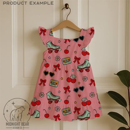 Cherry Bomb Summer Red Seamless Pattern Instant Digital Download