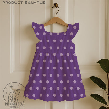 Inky Polka Dot Seamless Pattern, Hand Drawn Lilac Digital Paper, Modern Polka Dot Fabric, Imperfect Dot Scrapbook Background, PNG Download