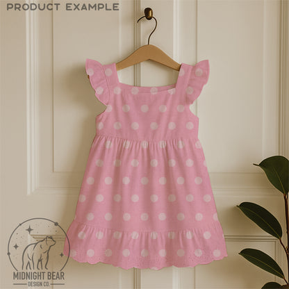 Classic Retro Pink Polka Dot Seamless Pattern Subtle Texture, Hand Drawn Coquette Digital Paper, Modern Polka Dot Fabric, Scrapbook, PNG