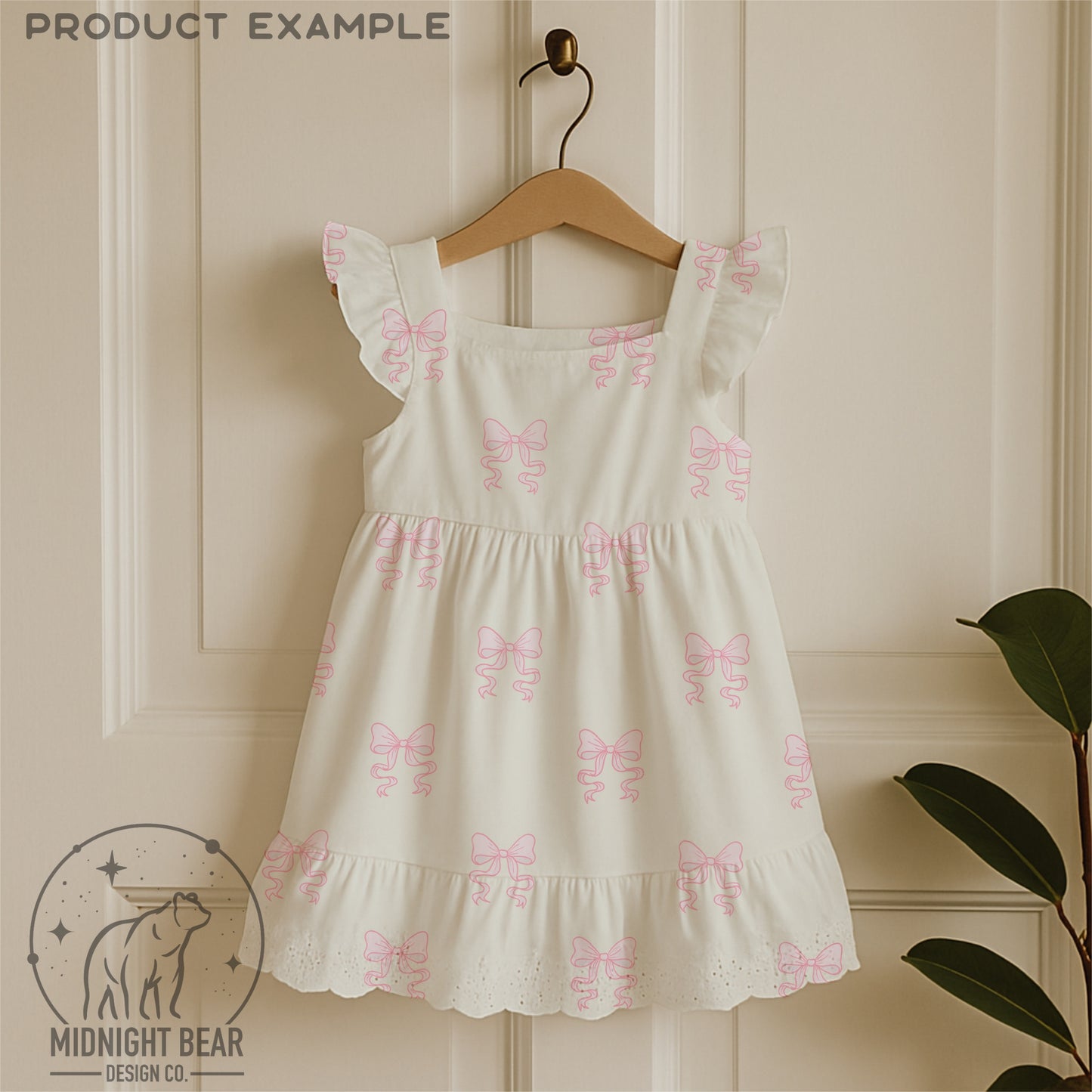 Pink Bow Seamless Pattern, Coquette Ribbon Design on Cream Background, Feminine Fabric, Wallpaper, Digital Paper, Girly Bows