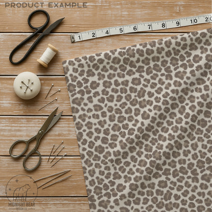 Beige Micro Leopard Print Seamless Pattern | Soft beige Neutral Animal Print Design | Minimal Safari Fabric, Wallpaper, Digital Paper