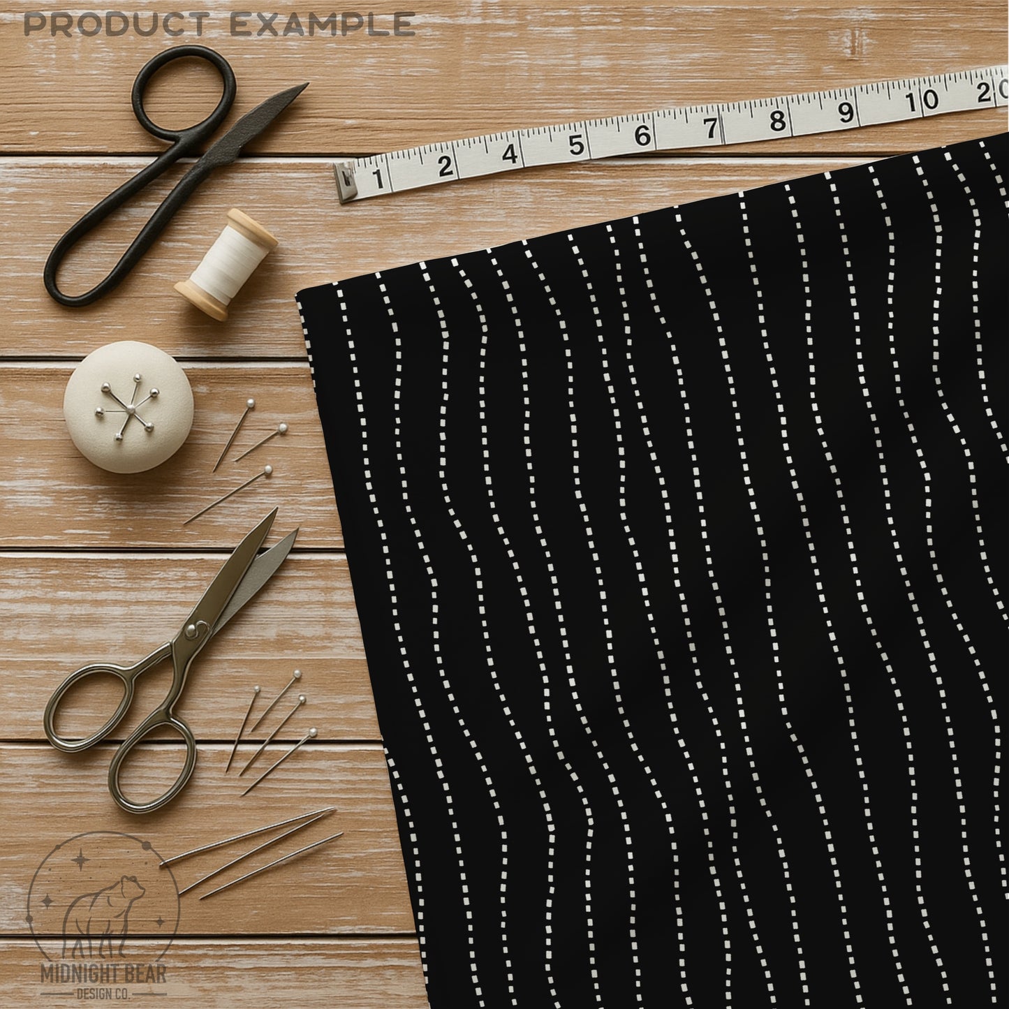 Black and White Dash Stripe Seamless Pattern | Modern Minimal Abstract Line Design | Digital Paper, Fabric, or Wallpaper Background