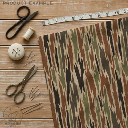 Bark Camo Seamless Pattern Classic Green Brown