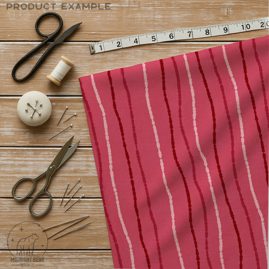 Dark Pink Blotted Stripe Seamless Pattern, Hand Drawn Wavy Line Design, Coquette Fabric, Wallpaper, Digital Paper, Scrapbook, boho abstract