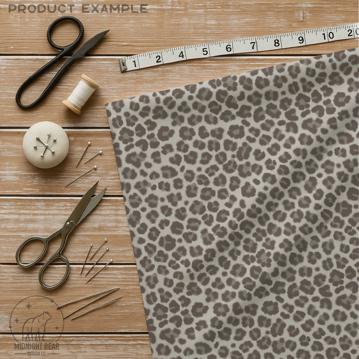 Grey Micro Leopard Print Seamless Pattern | Neutral Animal Print Design | Minimal Safari Fabric, Wallpaper, Digital Paper, vinyl wrap