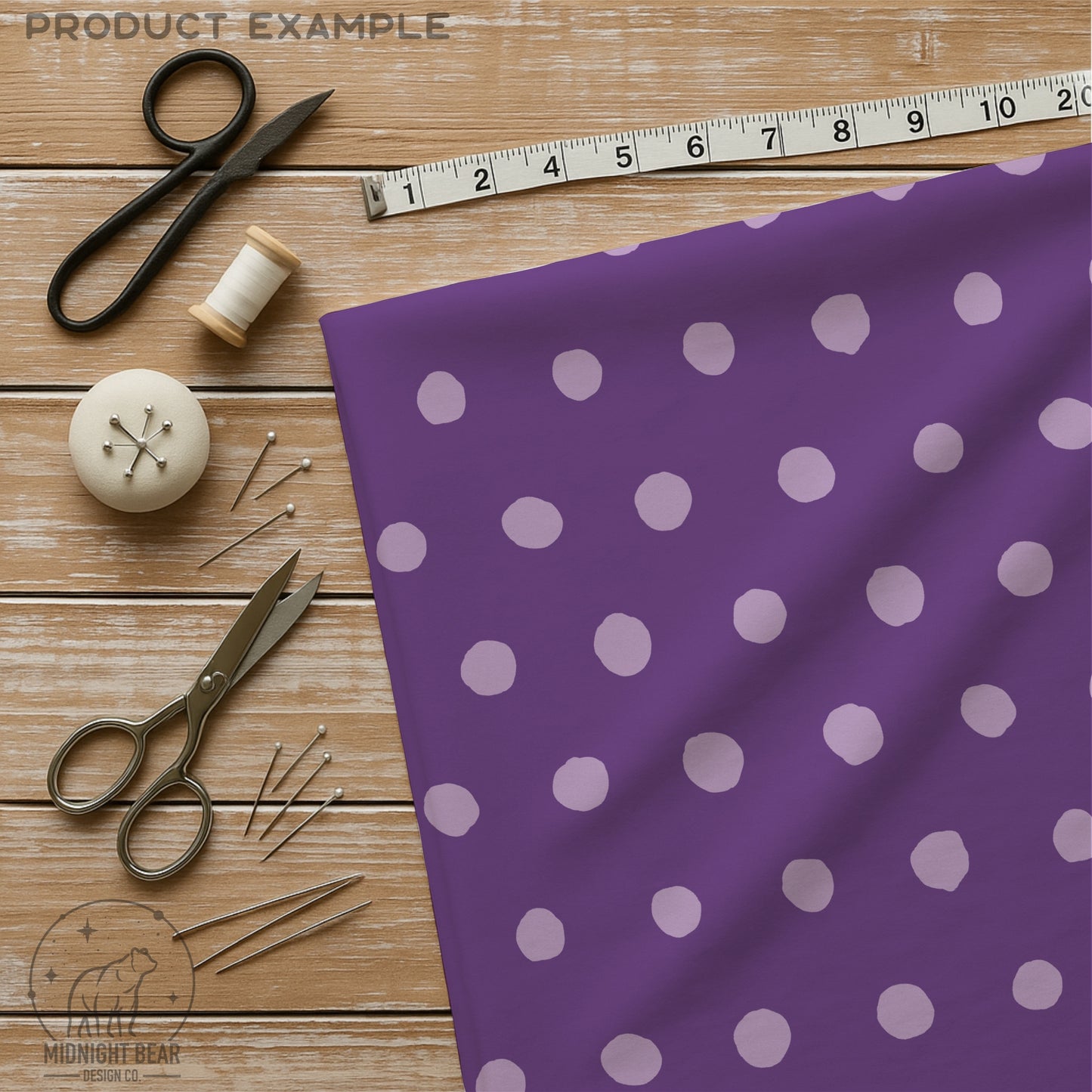 Inky Polka Dot Seamless Pattern, Hand Drawn Lilac Digital Paper, Modern Polka Dot Fabric, Imperfect Dot Scrapbook Background, PNG Download