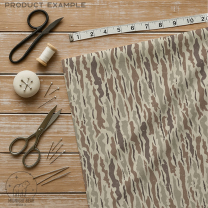 Bark Camo Seamless Pattern Mahogany Brown