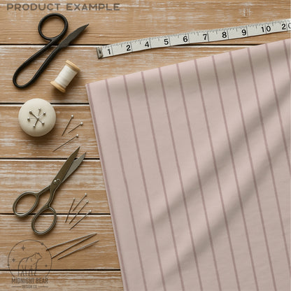 Soft Watercolor Stripe Seamless Pattern | Mauve Vertical Stripe | Minimal Hand-Painted Background, Pink Background, Fabric, Scrapbook