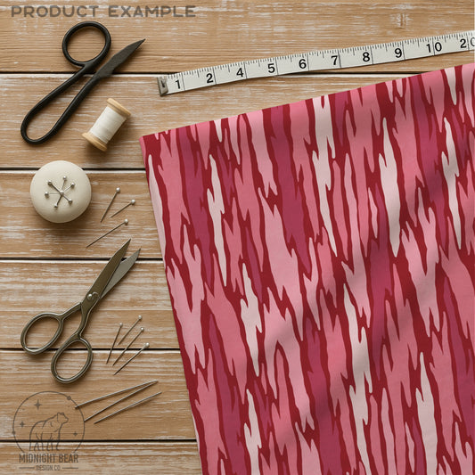 Pink Bark Camo Seamless Pattern, Coquette Timber Camouflage, Hunting & Outdoors Fabric, Wallpaper, Digital Paper, tree bark, feminine camo