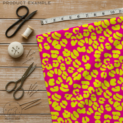 High Visibility Pink Leopard Print Seamless Pattern