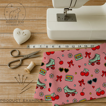 Cherry Bomb Summer Red Seamless Pattern Instant Digital Download