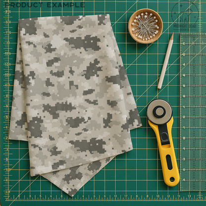 Snow Digital Camo Seamless Pattern | Winter Pixel Camouflage | Military Style Digital Camouflage for Fabric, Crafts, MARPAT, hunting