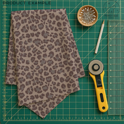 Neutral Leopard Print Seamless Pattern | Modern Taupe and Gray Animal Print Design | Minimal Safari Fabric, Wallpaper, Digital Paper