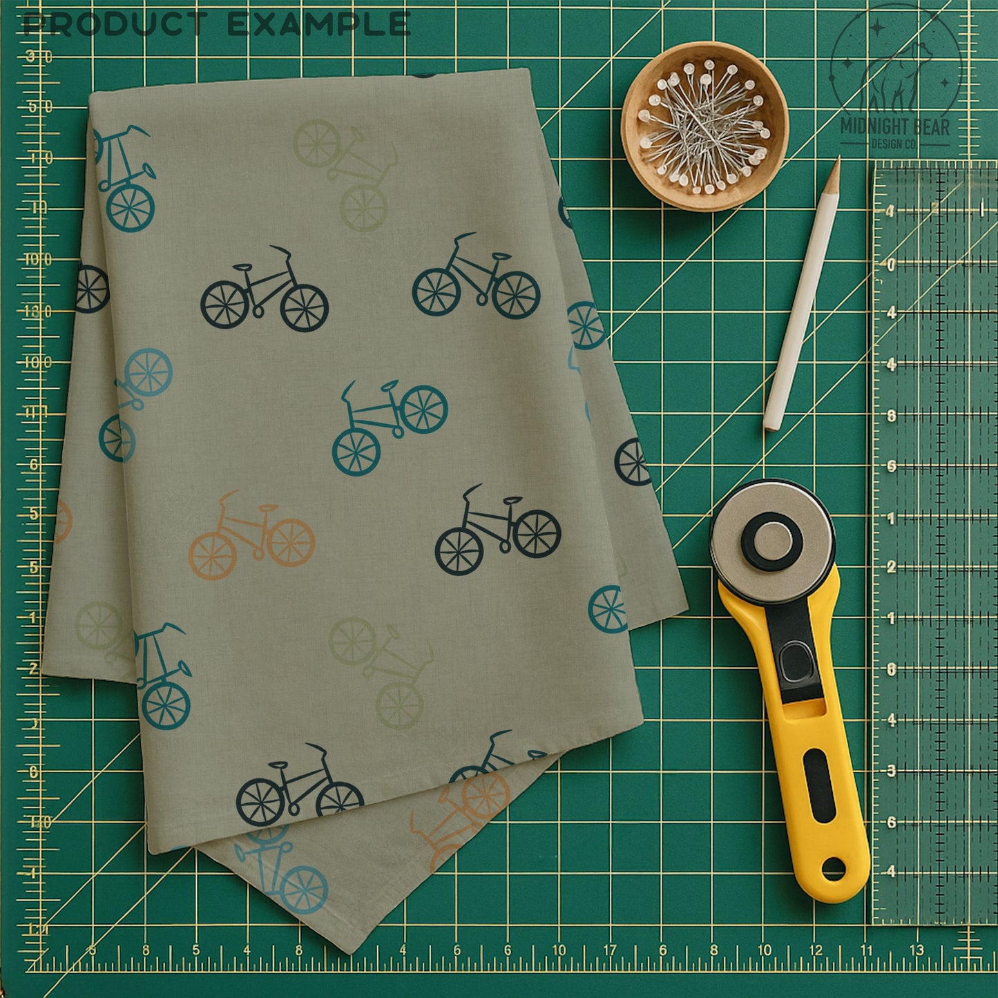 Bicycle Doodle Seamless Pattern, Retro Bike Line Art Design, Adventure Fabric, Wallpaper, Digital Paper, Scrapbook, minimal line art pattern