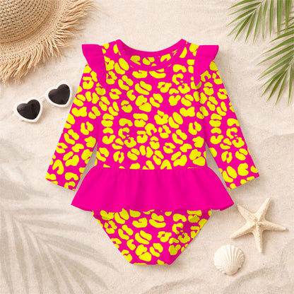 High Visibility Pink Leopard Print Seamless Pattern